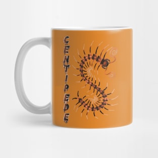 Orange Centipede with Spray Paint Mug